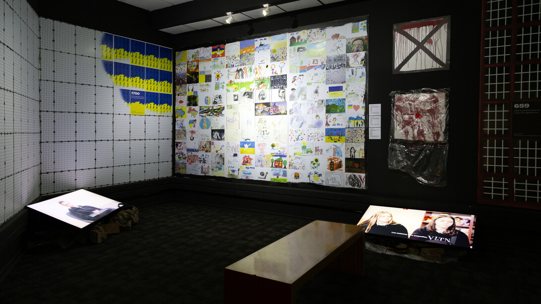 No hay niños, hay gente, vista de exhibición. Cortesía del Museo de la Memoria y los Derechos Humanos