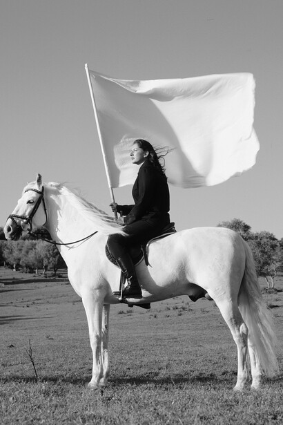 Marina Abramović, The hero, 2001. Courtesy of Albertina Museum
