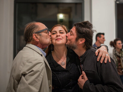 Monica Villa con Dome Bulfaro e Nicola Frangione presso Villa Contemporanea, 2017