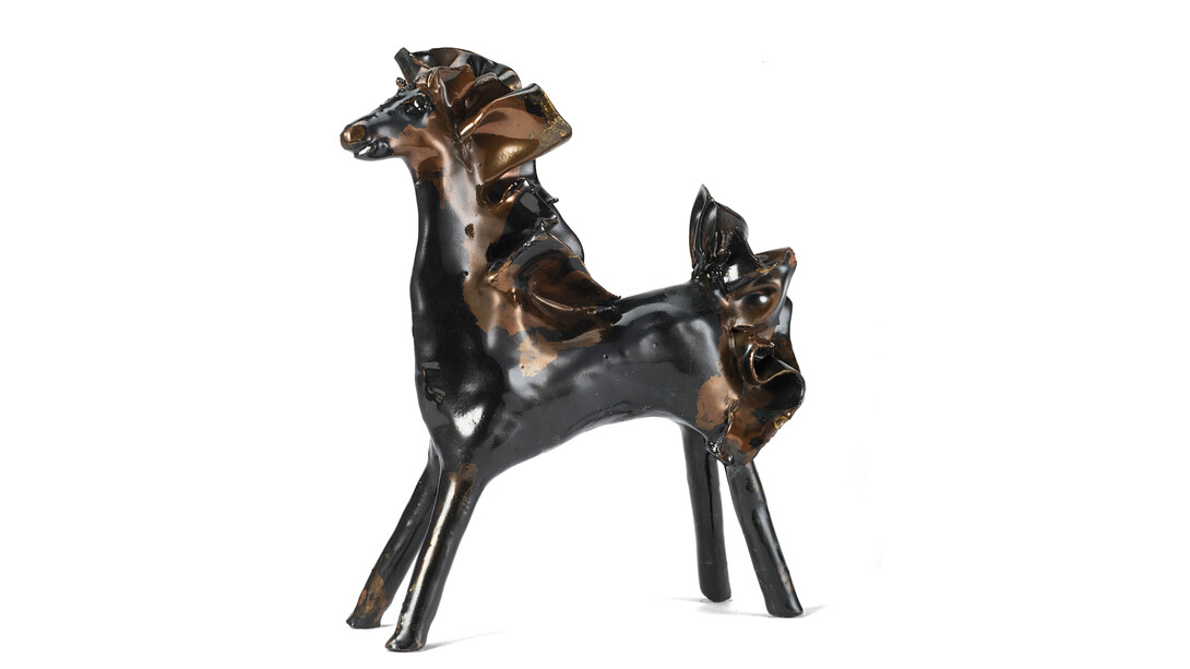 Melotti, Cavallino, 1960ca, ceramica, h.23cm