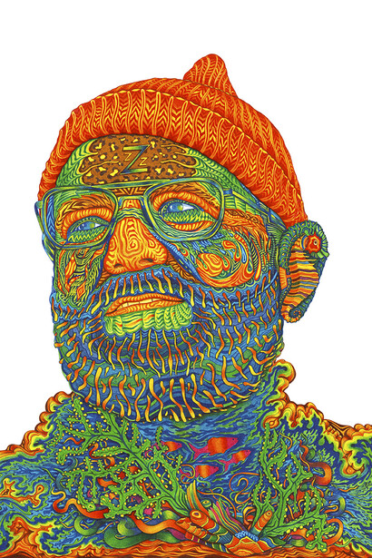 Vedran Misic,
Zissou, 2015
Ink on paper
14 x 17 in; 35.56 x 43.18 cm