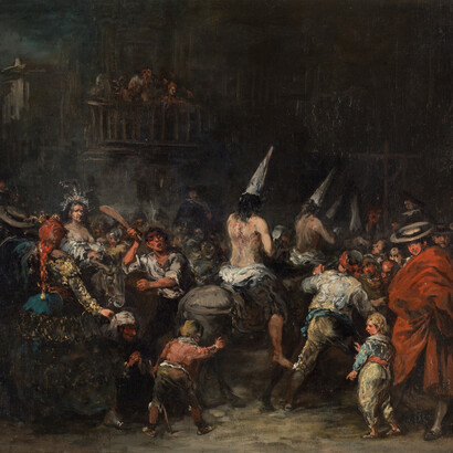 Eugenio Lucas Velázquez; Condenados por la Inquisición (detalle)
