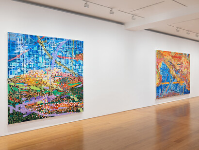 Rick Lowe, Harbour fragments, exhibition view. Courtesy of Gagosian