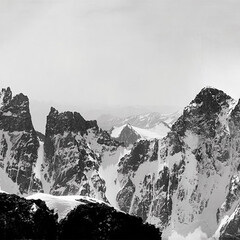 Vittorio Sella, Pelvoux, Pic Sans Nom, etc. from the top of Pic Coolidge, 3758 m, 11 August 1888