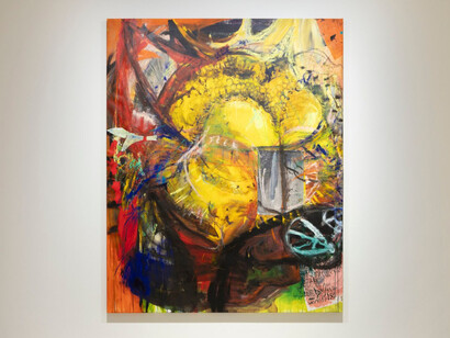 Kirsi Mikkola, Spin n' beam, exhibition view. Courtesy of Galerie Forsblom