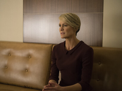Robin Wright es Claire Underwood, una mujer tan fría y manipuladora como su esposo