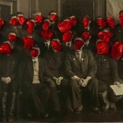 Irina Nakhova, "Top Management," 2013, From "Without a Title" project, Laminated print on vinyl, board, parachute silk, 75 x 118 inches