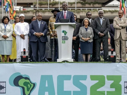 Le Sommet pour le Climat 2023 de Nairobi, Kenya, Afrique. Le chiffre de 600 milliards d’investissements a été avancé, en accord avec la Commission économique pour l’Afrique, qui a estimé ses besoins financiers à 440 milliards de dollars pour 2020-2030