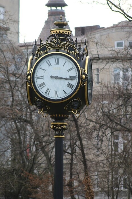 Un orologio di Bucarest