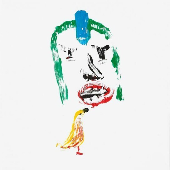 Dan McCarthy, Untitled work on paper #18, 2013, Acrylic paint on paper, 27 1/2 x 21 1/2 inches (framed). Courtesy Anton Kern Gallery, New York