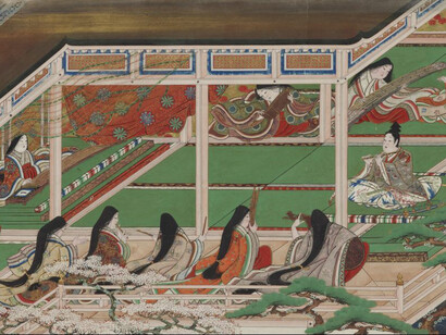 Iwasa Matabei Katsumochi, The tale of princess Jōruri Vol. 3 (detail). Courtesy of Moa Museum of Art