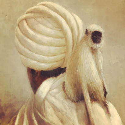 Lincoln Seligman, Langur Monkey, 20 X 16. Courtesy of Osborne Studio Gallery