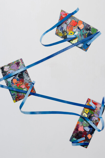 Katy Cowan, Intertwined, or fragments, hinting; a sudden gust, 2025. Courtesy of Philip Martin Gallery