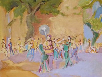 Festival, oil on canvas, 1994, 46 x 38 cm