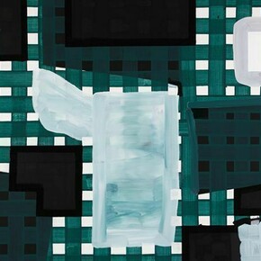 Gary Stephan, Samothrace, 2013, Acrylic/canvas, 56 x 70 in. Courtesy: Susan Inglett Gallery, NYC