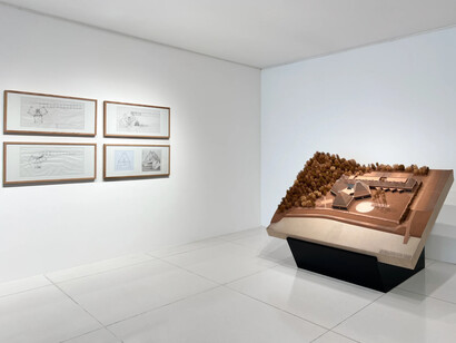 Park Eun Sun, Museo infinito - Park | Botta, exhibition view. Courtesy of Contini Art Gallery 
