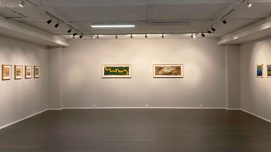 Beatriz Uribe Vélez, Puntada sin dedal, vista de exhibición. Cortesía de la La Balsa Arte 