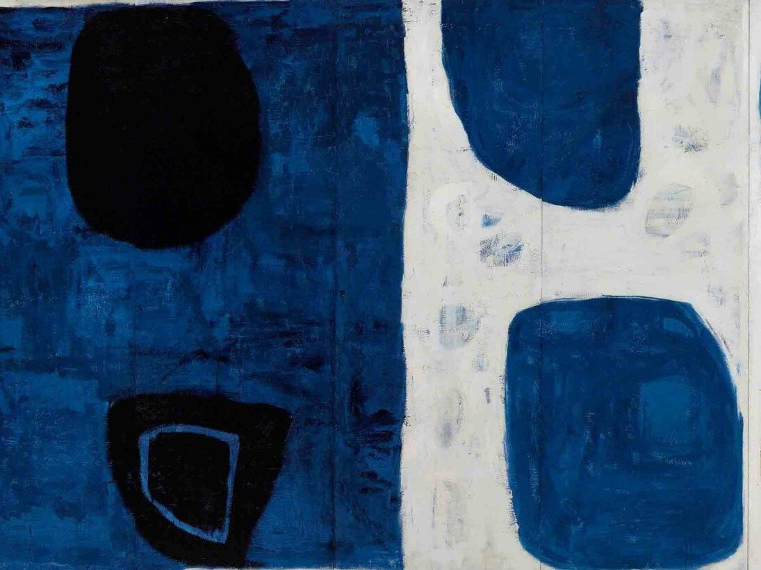 William Scott RA (1913-89), Altnagelvin Mural (The Four Seasons), detail, 1958-61, Oil on plywood, © 2014 William Scott Foundation, Private Collection