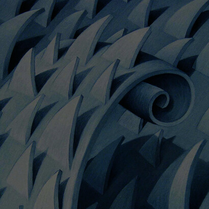 Tsunami - charcoal on paper - 60 x 50cm - Mark Weighton 1998