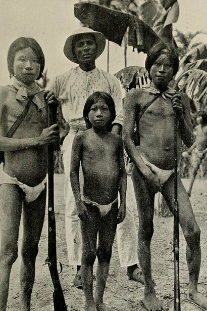 Fotografía extraída de "El Putumayo, el paraíso del diablo", Walter Ernest Hardenburg, 1913