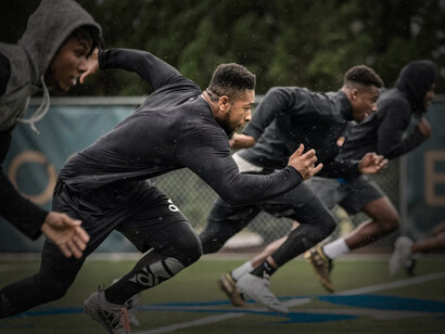 Corredores en una sesión de entrenamiento