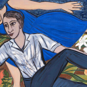 Eileen Cooper, Blue Duet, 2016 © the artist, Courtesy Huxley-Parlour Gallery