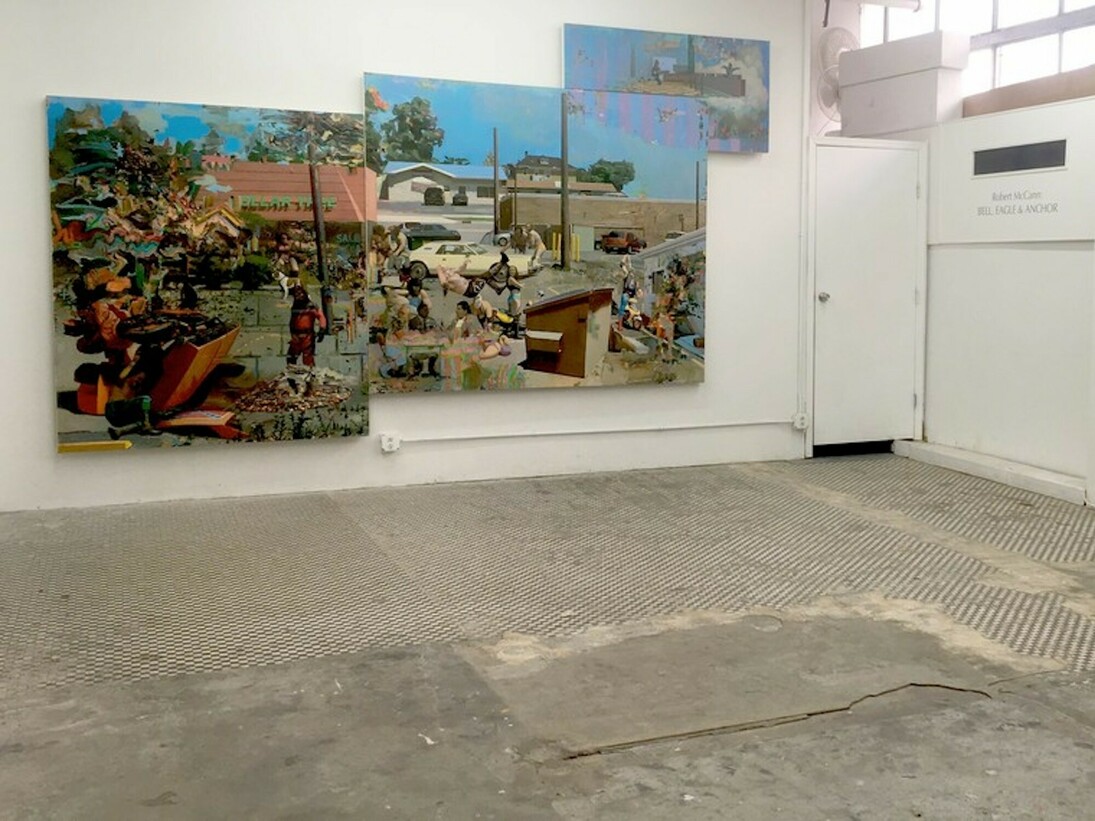 Robert McCann. Bell, Eagle & Anchor, Exhibition view. Courtesy of Amos Eno Gallery