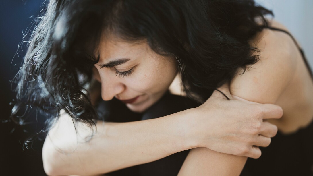 Woman feeling stressed