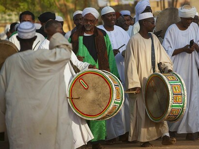 Omdurman cerimonia religiosa, Khartum, Sudan