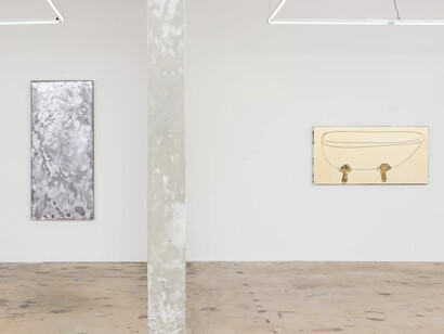 Rhys Gaetano, Cleanliness is next to godliness, exhibition view. Courtesy of Nina Johnson Gallery