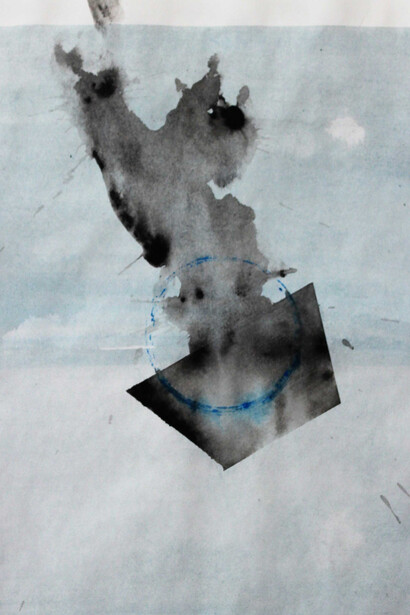 Matteo Messori, Antiforma, 2017, Acrilico su tela 60 cm x 45 cm