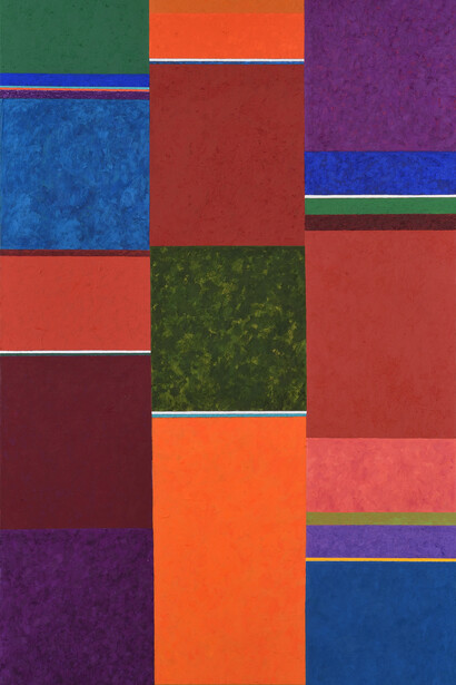 Gonçalo Ivo, Contrepoint, 2014, 1,40 x 0,760m, huile sur toile, Courtesy Galerie Boulakia