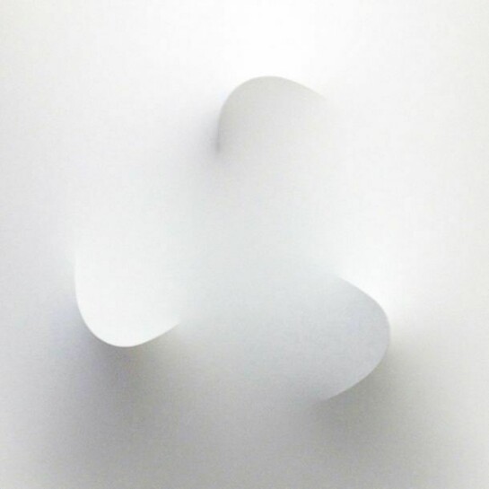 Norio Imai, Shadow of Memory 085 - Wind Ripple, 2009, 18 x 18 x 4 inches, 45.5 x 45.5 x 10.5 cm - Acrylic, canvas, plastic mold
