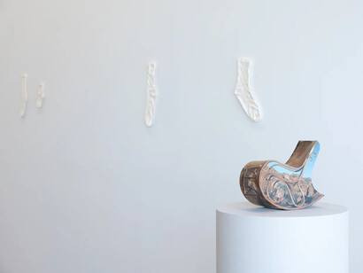 Ry Rocklen, Desert lenses, exhibition view. Courtesy of Wilding Cran Gallery