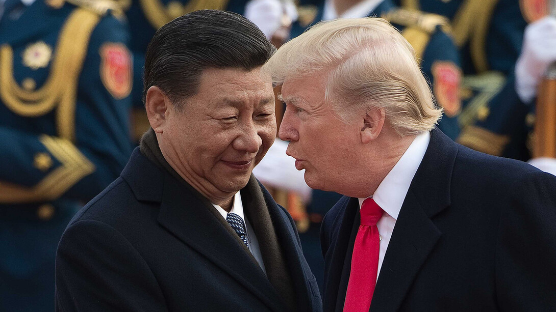 El presidente de la República Popular China, Xi Jinping, y su homólogo estadounidense, Donald Trump