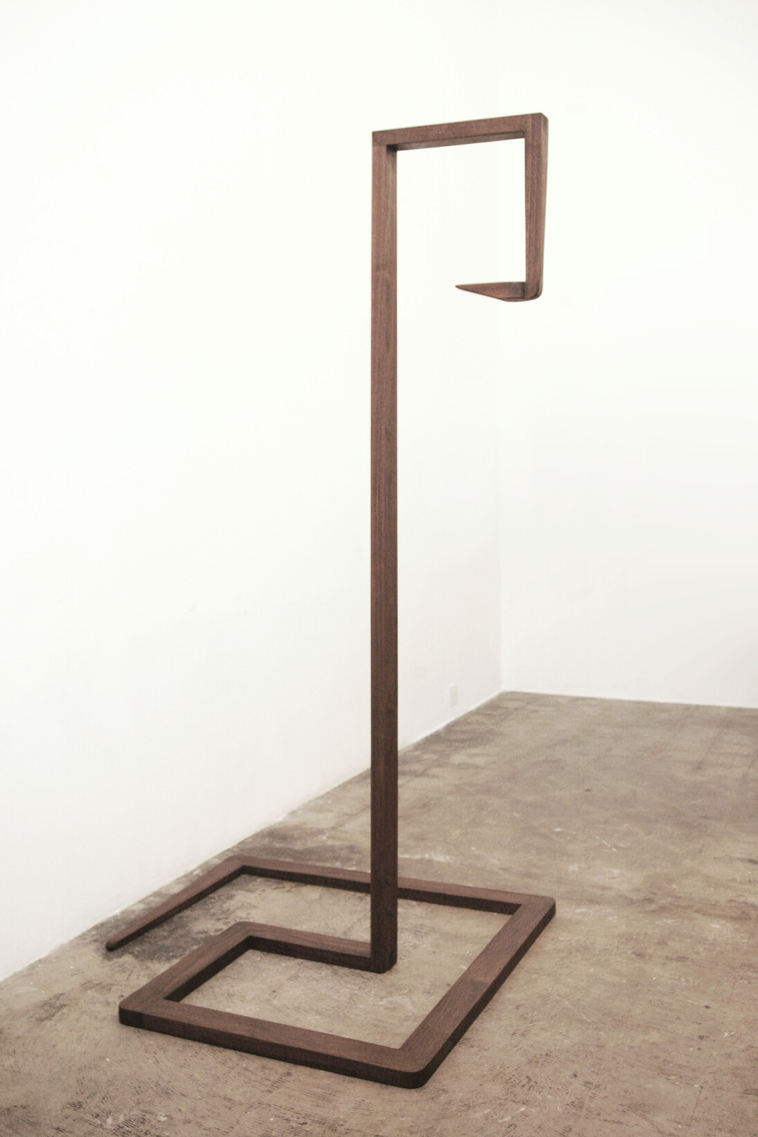 Cammie Staros, Sshhh, Walnut, 46" x 46" x 90.5". Courtesy of the Artist and Ghebaly Gallery, Los Angeles