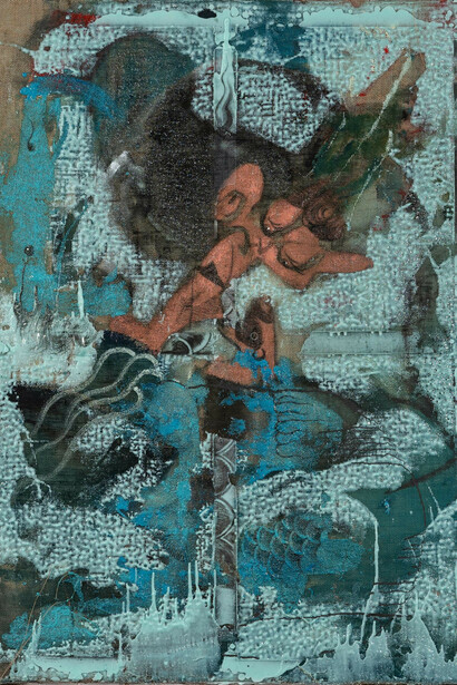 Yissho Oh, Sparrow and woman, 2023. Courtesy of Eli Klein Gallery