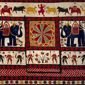Wall hanging (detail), cotton appliqué, Gujarat, 20th century © Victoria and Albert Museum, London