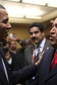 Obama con Chávez 