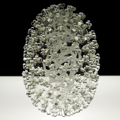 Luke Jerram, Swine Flu, Glass, 18 x 26 cm