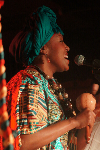 Betsayda Machado y la Parranda el Clavo performing at Globalfest. Photo: Catalina Maria Johnson