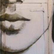 Rossana Borzelli, L'altra Bocca, 86 x 83 cm, light (dettaglio)