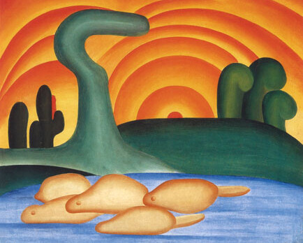 Tarsila do Amaral. Setting Sun,1929. Private Collection. © Tarsila do Amaral Licenciamentos