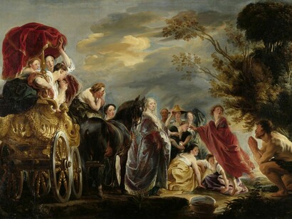Jacob Jordaens. Odisseo e Nausicaa