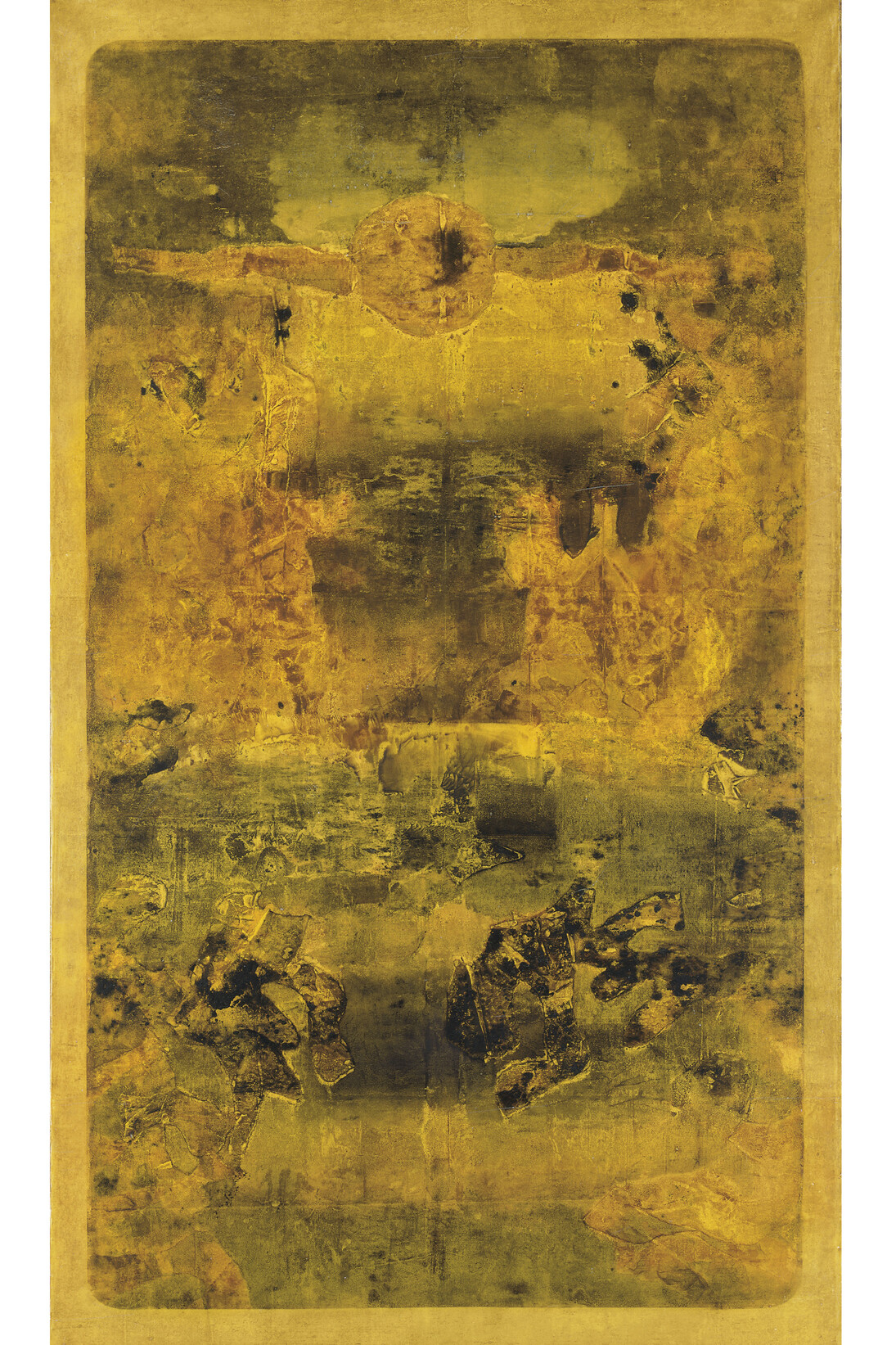 V. S. Gaitonde, Untitled, 1975, Oil on canvas, 70 x 42 inches (177.8 x 106.7 cm), Mr. and Mrs. Rajiv Chaudhri Collection, New York. Photo: Christie’s © Christie’s Images Limited 2014