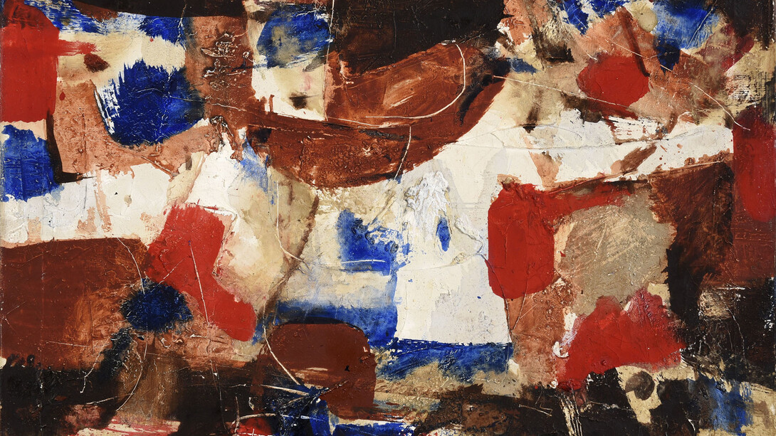 Iwin Crosthwait, Abstract I, Oil on Canvas, 60 x 50 cm, signed © Gray MCA