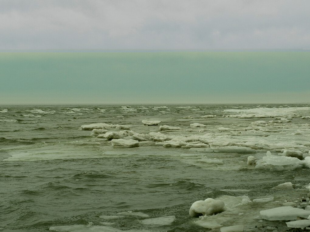 Aidan McNeill, Soft error in the Sophiasburg Triangle, Lake Ontario, 2015, IMT Gallery