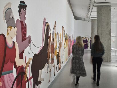 Ready to party! Exhibition view. Courtesy of Museum für Kunst und Gewerbe Hamburg