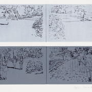 Kakyoung Lee, Jogging – Dusk & dawn (detail), 2025. Courtesy of PAFA