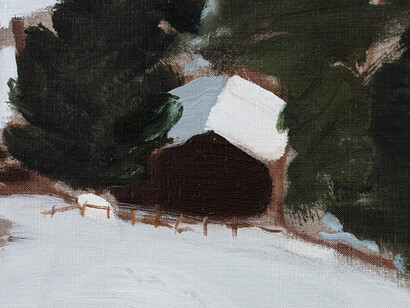 Gideon Rubin, Snow hut (detail), 2025. Courtesy of Galerie Karsten Greve